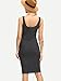 MakeMeChic Women's Basic Scoop Neck Bodycon Sleeveless Mini Tank Dress