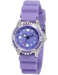 Momentum Womens 1M-DV01P1L M1 Purple Dial Lavender Silicone Rubber Dive Watch