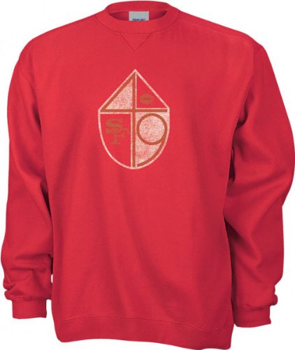 San Francisco 49ers Classic NFL Throwback Logo Crewneck Sweatshirt
