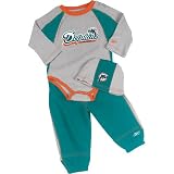 Reebok Miami Dolphins Newborn Creeper/Pant/Skull Set
