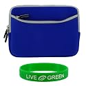 Dual-Pocket Neoprene Sleeve Case for Amazon Kindle 2 (Kindle NOT Included), Dark Blue