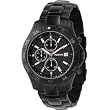 Fossil Men's Black IP Chronograph Black Dial Watch Model CH2464