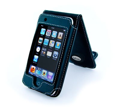 Childrens Toyshop  Electronics : i-Nique Premium Napa Leather Case Apple iPod Touch 2nd Gen 2G - 8GB/16GB/32GB - Black