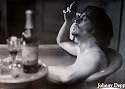 Johnny Depp (Bathtub) Movie Poster Print - 24" X 36"