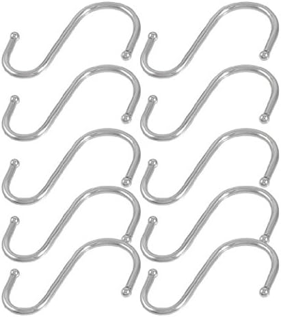 Ottery 10 Pcs Metal S Shaped Kitchen Spoon Pan Pot Hanging Hooks Hangers S Metal Hooks Hangers For Home, Kitchen and Garage