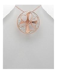 Heart CZ Pendant Necklace In 92.5 Sterling Silver