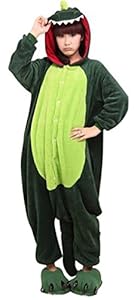 iNewbetter Sleepsuit Costume Cosplay Homewear Lounge Wear Kigurumi Onesie Pajamas ,Dinosaur ,S (150-159cm)