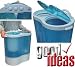 Manufactured for GOOD IDEAS Energy-saving Twin Tub Washing Machine/Spin Dryer (737) Ideal for caravans, flats, students.