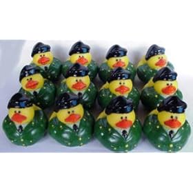  One Dozen (12) US Army Rubber Ducky Party Favors