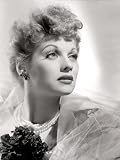 Lucille Ball Portrait with Gauze, 1940's Photographic Poster Print, 18x24