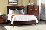 IMAGE OF Modus Furniture BR15LX - Brighton Low Profile Leather Sleigh Bed (Cinnamon) (Full, Queen, King, California King)