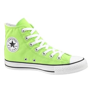 Converse Chuck Taylor All Star Hi Top Neon Green Canvas Shoes by Converse