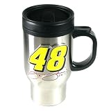 Jimmie Johnson Stainless Steel Travel Mug w/Pewter Emblem