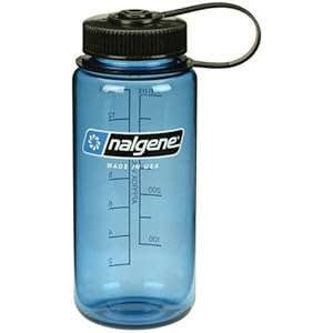 Nalgene 16 oz Tritan Wide Mouth Water Bottle - Slate/Black