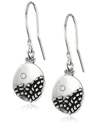ROTENIER "Cobblestone" Sterling Silver Diamond Small Earrings