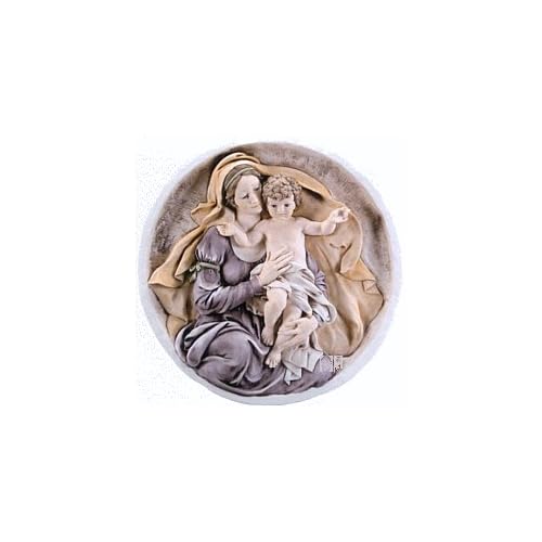 Giuseppe Armani Figurine Madonna and Child Round Plaque