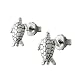 Sterling Silver Sea Tortoise Stud Earrings