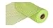 10 inch x 10 yards (30 feet) Deco Poly Mesh Ribbon - Apple Lime Green with Lime Foil