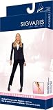 Sigvaris Truly Transparent Knee High 20-30mmHg Open Toe Long Length, Medium Long, Natural
