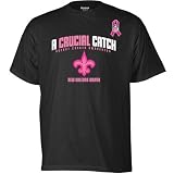 Reebok New Orleans Saints Breast Cancer Awareness The Crucial Catch T-Shirt Large