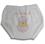 Light of Mine Designs Just Hatched Pink Diaper Cover/Panty Brief, 12 Months