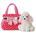 Aurora Plush Fancy Pals Pet Carrier Fancy Pink Polka Dot