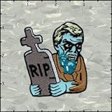 Chuck Wagon Artist Patch - RIP Zombie Dude Logo