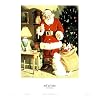 Milk and Cookies (Santa in House) Art Poster Print - 13x19