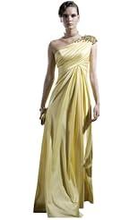 Plus Size Chiffon/Taffeta/Tulle One Shoulder Crystal Lace Applique Beaded Crystals Evening Dress/Pageant Dress 