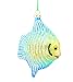 Barcana 4.5-Inch Shatterproof Fish Ornaments, Turquoise and Gold, Set of 4 Ornaments