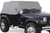 Rampage Products 1160 Cab Cover, Water Resistant, 76-91 Jeep CJ & Wrangler, Gray