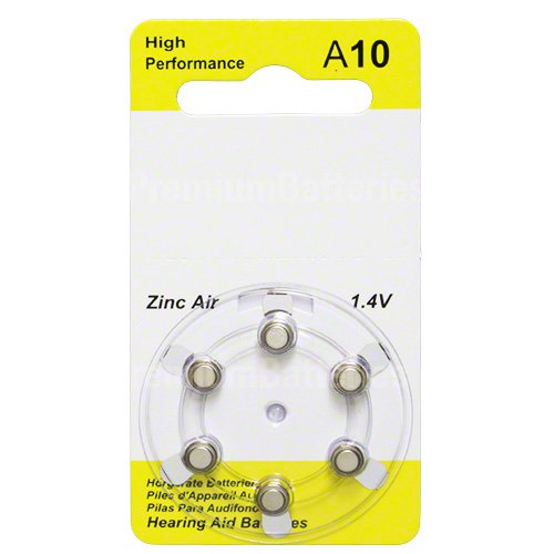 ZeniPower Size 10 Hearing Aid Batteries Neutral Card (24 Batteries)