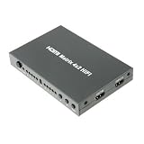 KanaaN HDMI Matrix 4x2 Splitter Switch Umschalter - 3D - FullHD 1080p + Fernbedienung + HDMI 1.3b (High Speed 4 zu 2 - Switch Umschalter Splitter Verteiler + SPDIF/ Toslink und 3,5mm Klinke Audio Ausgang, HD)von "KanaaN"