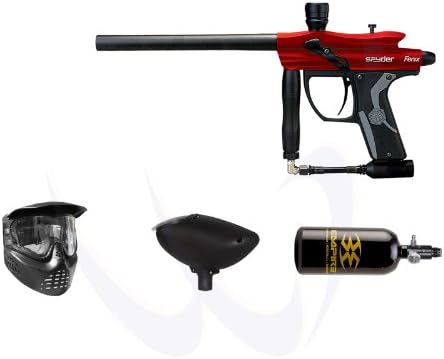 Spyder 2013 Fenix Electronic Paintball Gun Basic 48ci Combo - Hot Red