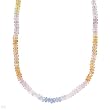 Necklace With 65.00ctw Genuine Sapphires Made in 18K Yellow Gold. Total item weight 13.2g Length 21in