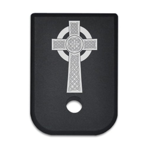 Magazine Base Floor Plate, Magazine Butt Plate, Mag Base Plate for Glock 10mm 45cal Pistol By BASTION - CELTIC CROSS