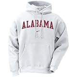 Nike Alabama Crimson Tide White Classic Hoody Sweatshirt