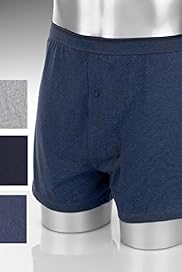 3 Pack Authentic Cool Fresh Pure Cotton Assorted Boxers with Stay New