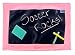 Princess Linens Doodlebugz Chalk Talk Chalkboard Placemat Light Pink