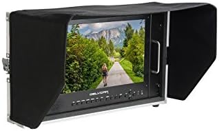 Delvcam DELV-4KSDI15 4K UHD HDMI Multi-Format Quad View LED 6RU Rack Mountable Broadcast Monitor in Case - 15 inch