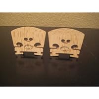 2 Full-size 4/4 Maple Violin Bridges
