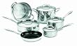 Cuisinart GGS-10 GreenGourmet Multi-Ply Stainless-Steel Eco-Friendly Nonstick 10-Piece Cookware Set