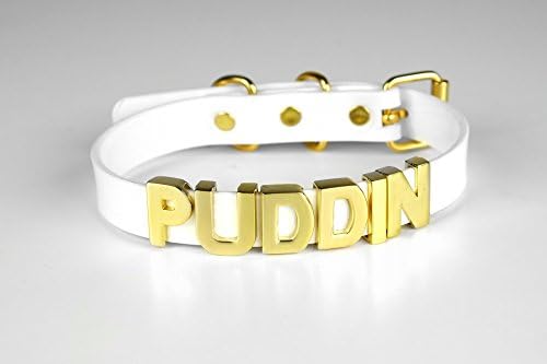 HARLEY QUINN "PUDDIN" CHOKER | Suicide Squad Cosplay | Small Letters-Gold | Kadabra