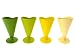 Ice cream cups set melamine green assorted