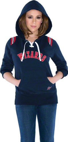 Washington Wizards Women's Touch Laced Up Fleece Hooded Sweatshirt - by Alyssa Milano