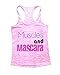 Muscles and Mascara Womens Racerback Burnout Tank Top Running Working Out Shirt