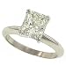 4 prong Radiant Cut Ring 14Kt White Gold 2.04cttw EGL Certificate H-I; VS1; 7.88-6.64X4.80mm
