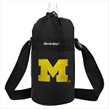 UM University of Michigan Logo Water Bottle Holder and Bottle Sport Fitness Workout Gifts and Gift Ideas For Man Men Him Her Women Ladies Runners Joggers Sports OFFICIAL NCAA MERCHANDISE Waterbottle