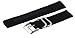 Ballistic 22mm Two Piece Nylon Canvas 22mm Military Black Replacement Watch Band