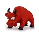 Knight Pet Latex Ox Toy, Red